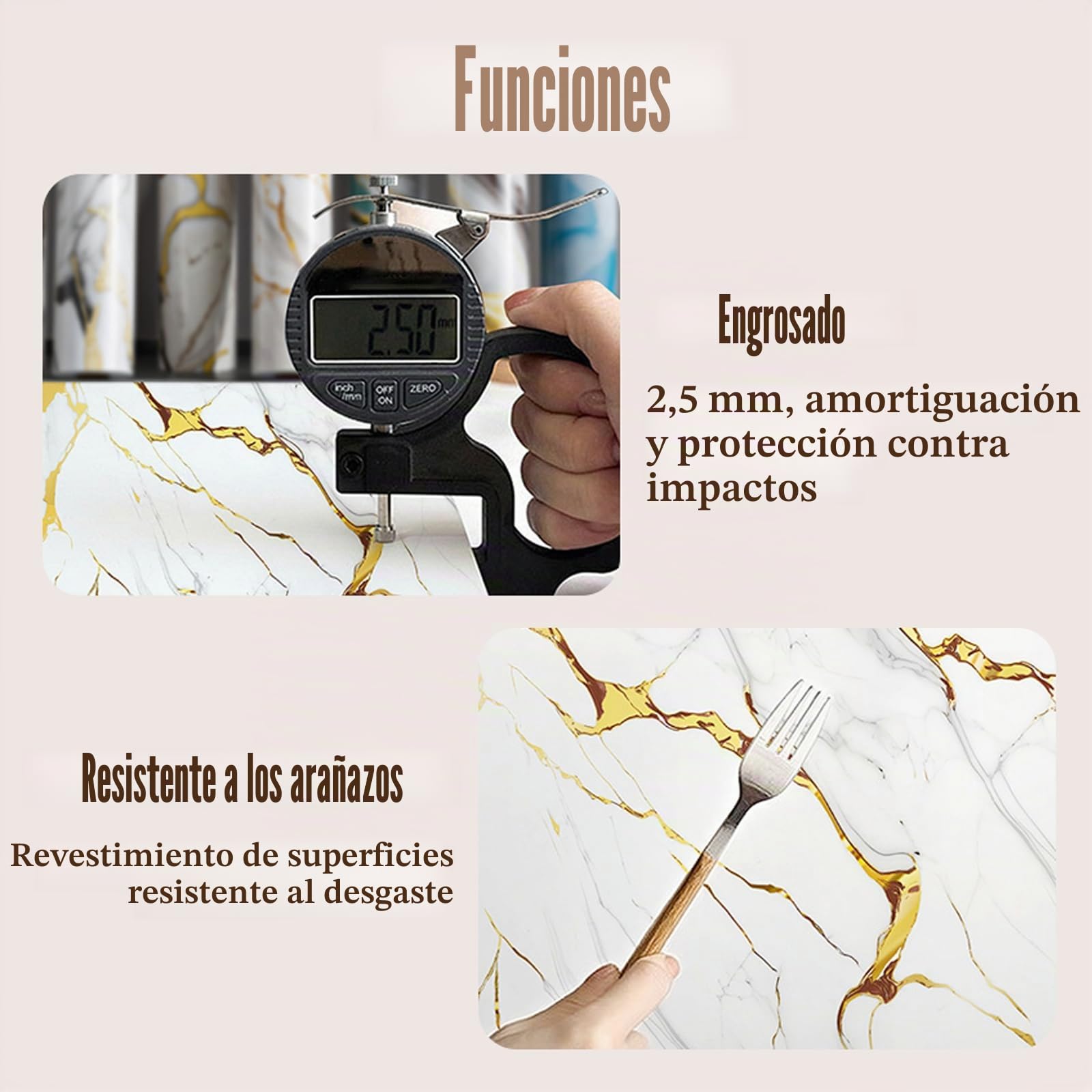 Pared Autoadhesivas De MáRmol,Laminas PVC Pared Marmol,Papel Adhesivo Marmol,Peel & Stick,FáCil De Instalar Y Limpiar,para BañO Cocina Gabinete Muebles DecoracióN