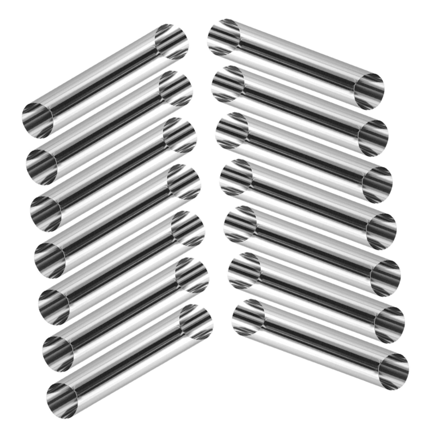 Molde Danés de Pan en Espiral 35 Piezas de Acero Inoxidable | Estructura Hueca de Doble Dirección, Color Plata, Uso en Hornos y Cocinas Profesionales