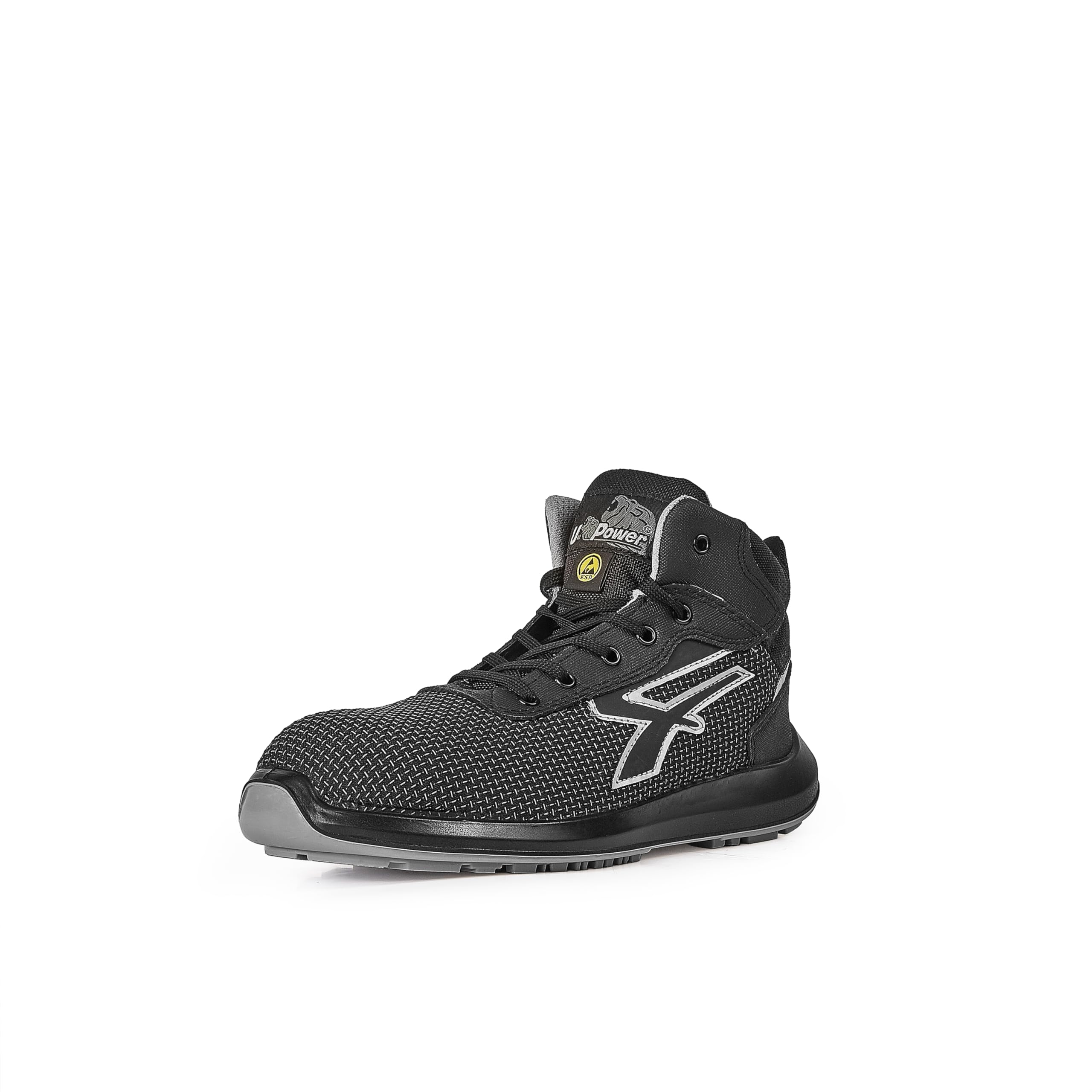 U-Power RU10124-48, RU10124-48-Calzado de Seguridad Gama Red UP Modelo VELAR S3 Ci SRC ESD Talla Unisex Adulto, Negro, 48 EU
