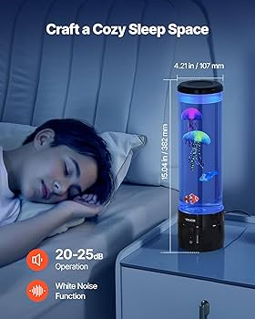 VEVOR Lavalampe Mit Schwimmenden Fischen - 151cm Entspannung Pur