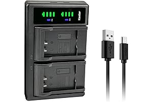 FNP-50 LTD2 USB Battery Charger Replacement for Fujifilm NP-50, NP-50A Battery, BC-50,...