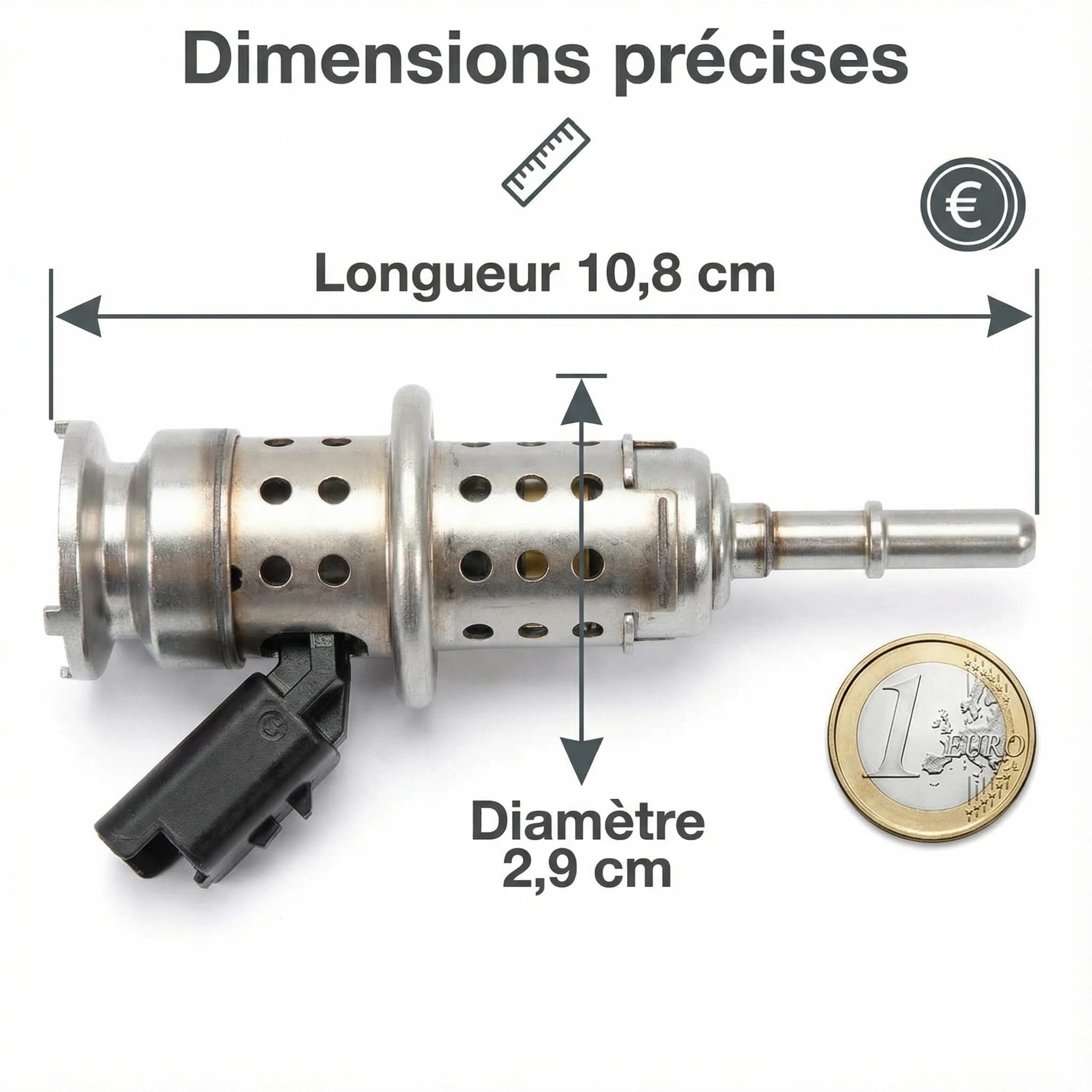 Compatible avec PEUGEOT CITROËN 9801187080 Injecteur Diesel Moteur 2.0 HDi - Pour 3008, 308, 5008, 508, Boxer, Expert, C4, C5, DS4, DS5