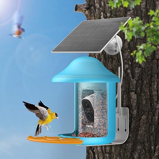 LongPlus Smart AI Bird Feeder Camera, Bird Watching Camera with