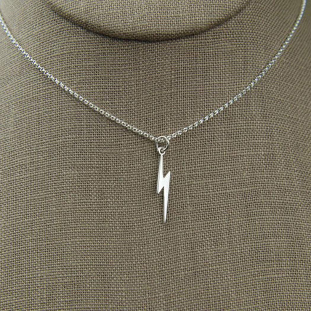 Artmiss Lightning Bolt Pendant Necklace 