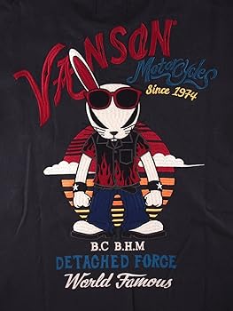 ☆【希少】VANSON デスラビット　スケートボード　ロンT ブラック☆ クローズWORST×VANSON デスラビットBIKEウイング