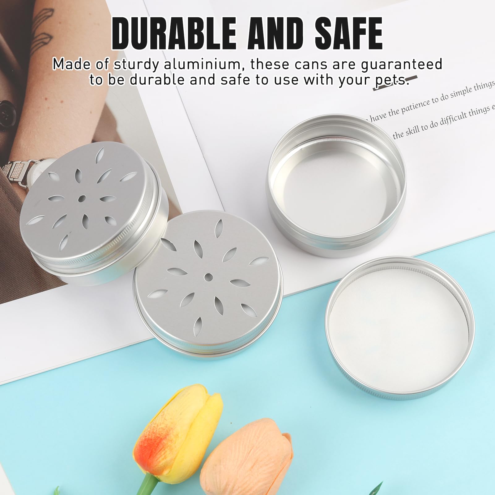 10 sztuk aluminiowych puszek do szkolenia psów węchowych, pudełka na perfumy dla psów, 60 ml ze zoptymalizowaną wentylacją, dla psów węszących - akcesoria do szkolenia psów