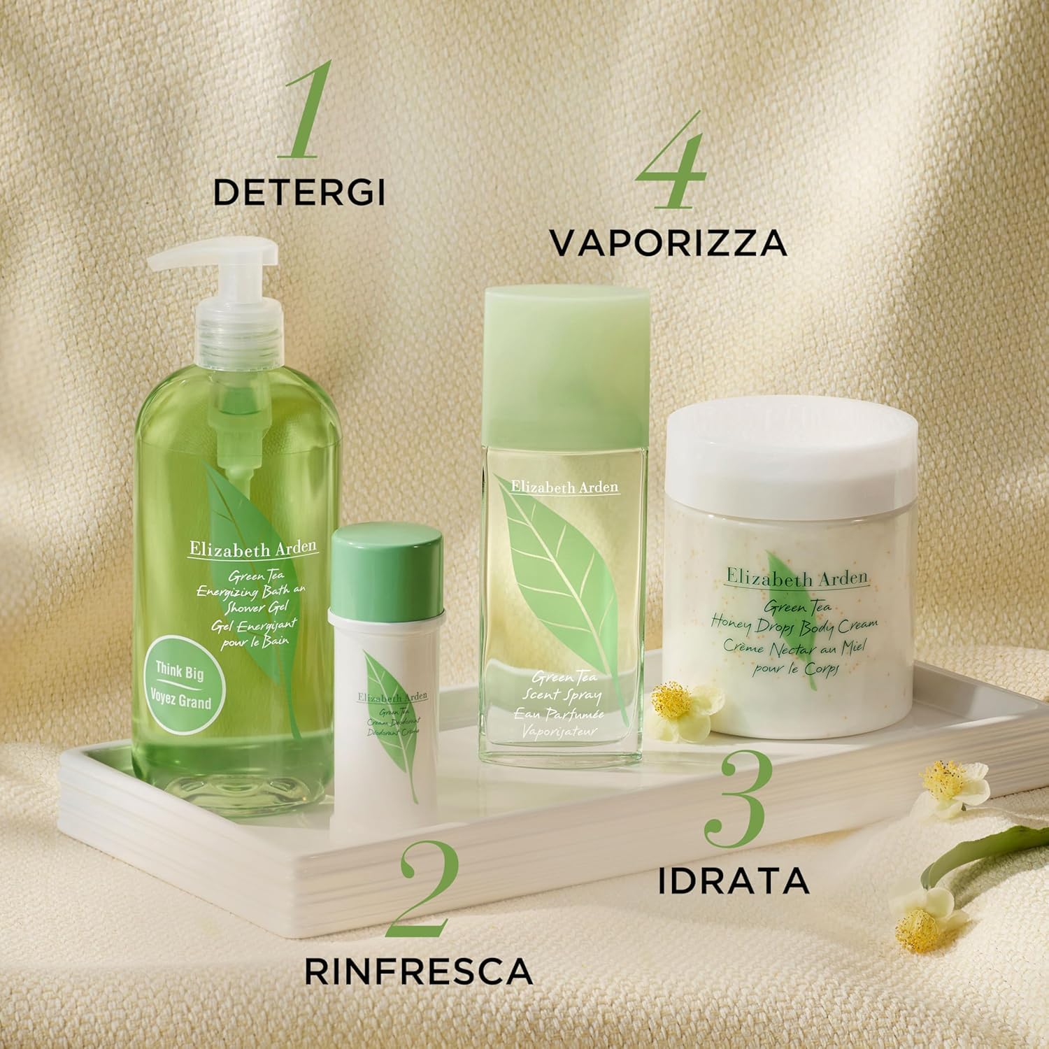Elizabeth Arden - Green Tea Eau Parfum, Profumo Femminile con Essenze Naturali di Tè Verde e Bergamotto, Rinfrescante, Floreale e Agrumato, Risveglia i Sensi, Energizzante, Profumo per Donne