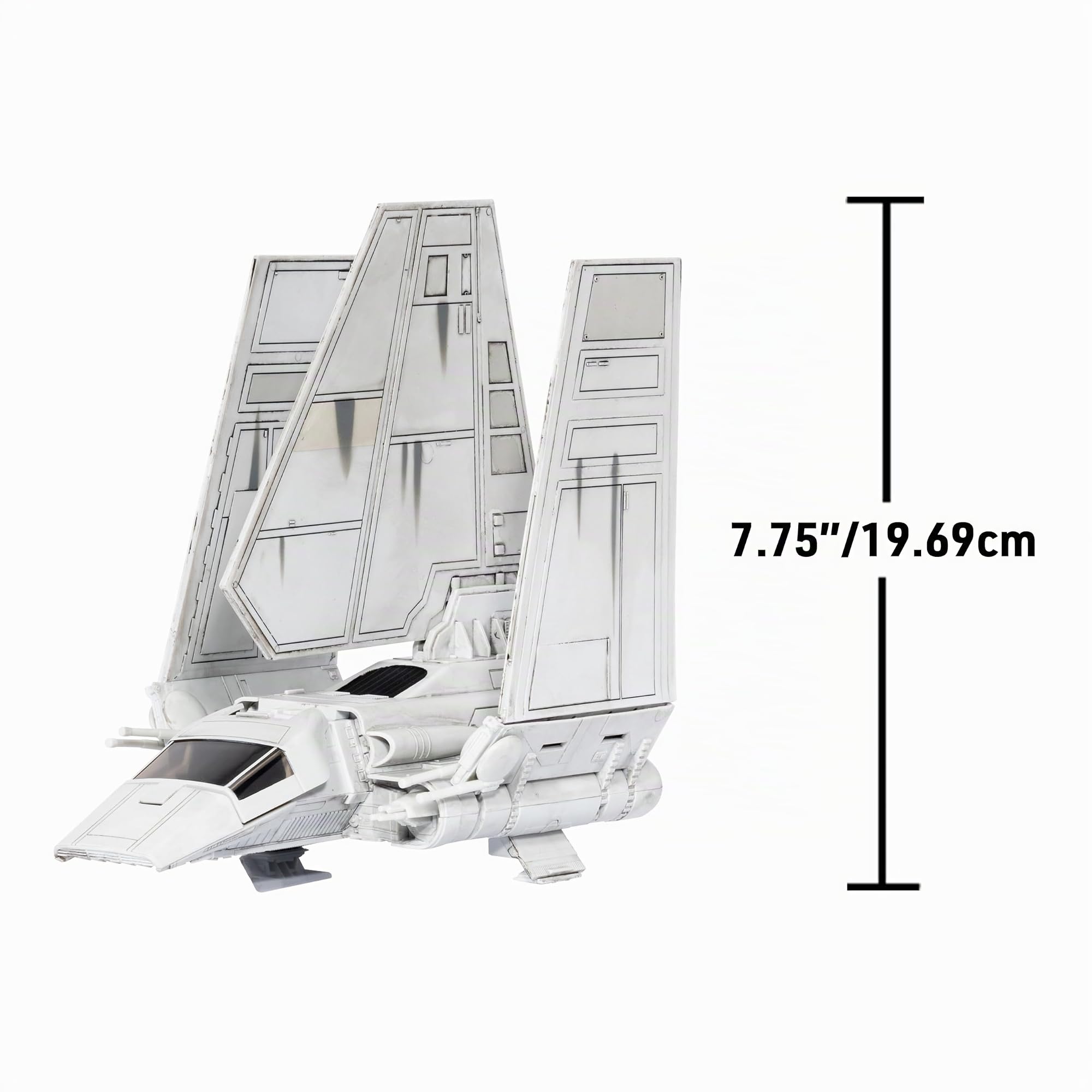 Jazwares Star Wars Micro Galaxy Squadron Tydirium Shuttle – Véhicule de 17,8 cm avec décoration Unique et Quatre Accessoires de Micro Figurines de 2,5 cm