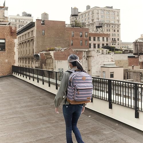 Miniatura 5 de Lee Authentic Jeans Company - Mochila de estudio para clase, funda acolchada para laptop para portátiles de 15.6 pulgadas (rayas Lee, Lee Rayas,