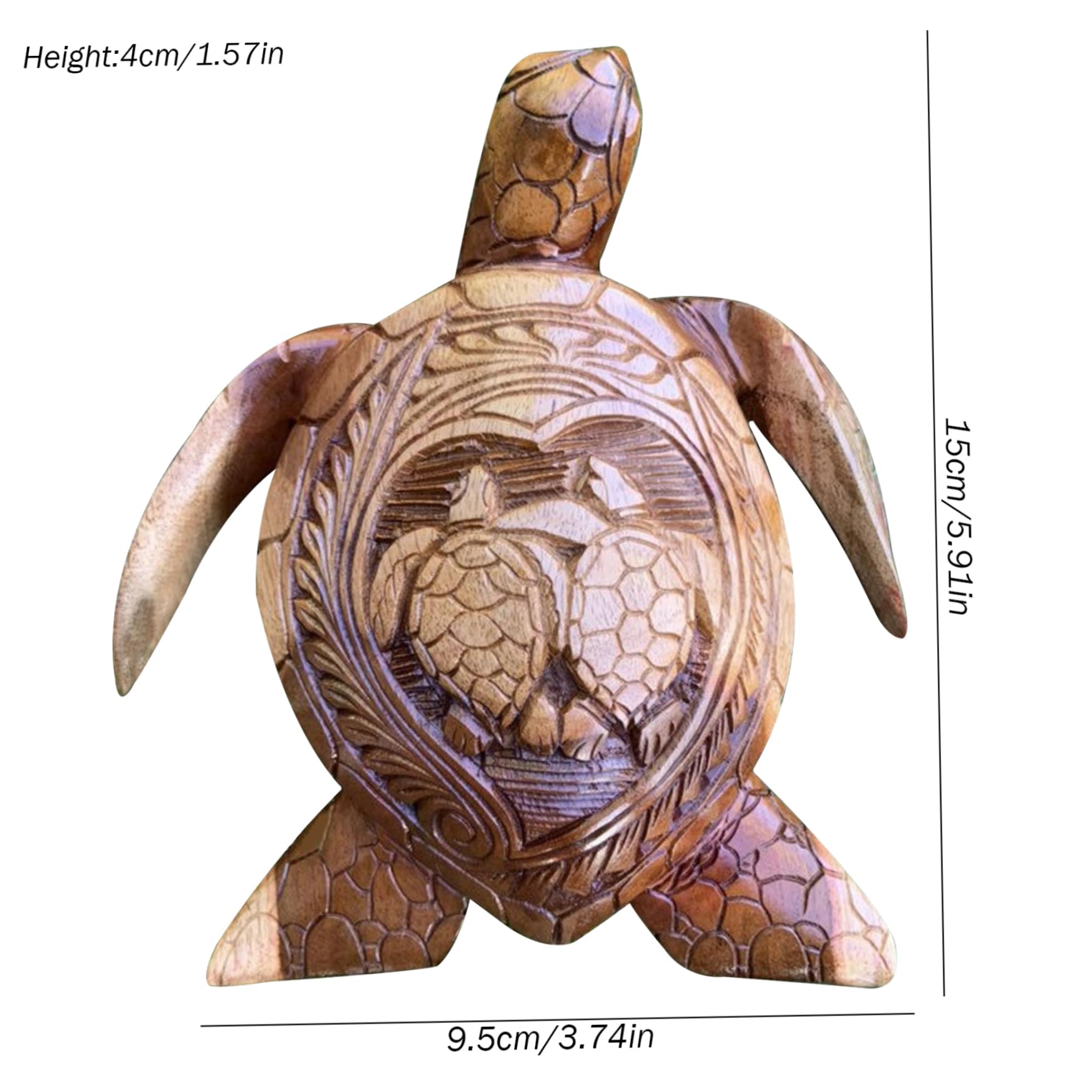 Amazon.co.jp: Neroyaner 亀像 彫り リアルなウミガメ 置物