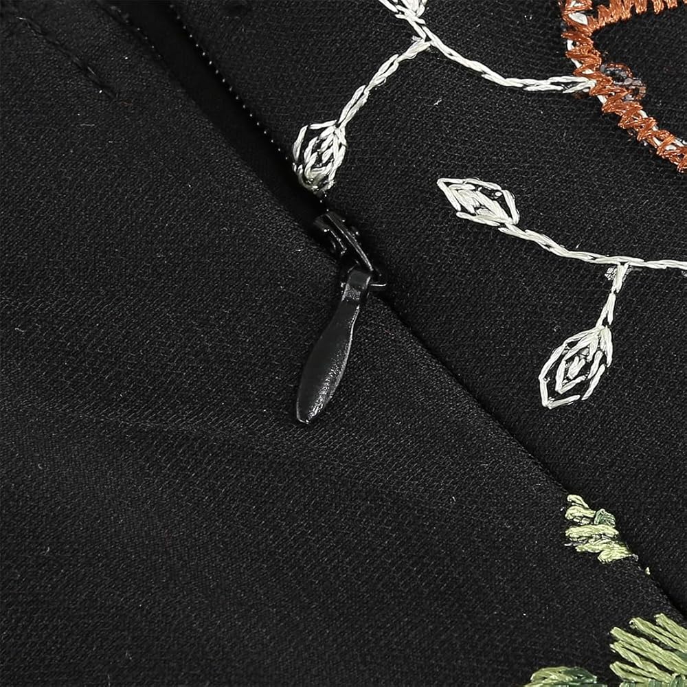 おすし✴︎key neck embroidery dress key neck embroidery dress | ANDRESD