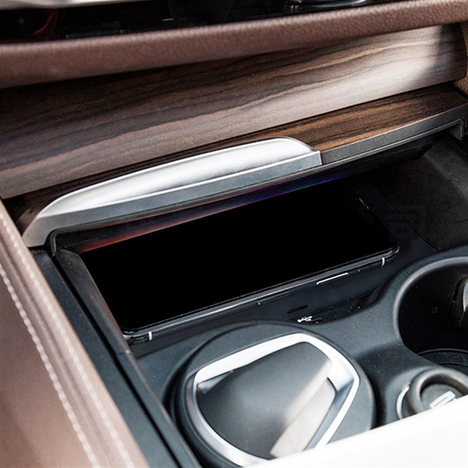 Ładowarka bezprzewodowa QI do samochodu BMW, G30 5 Series, konsola środkowa, etui ładujące do telefonu, uchwyt na podłokietnik, ładowarka do radia Bezprzewodowa podkładka ładująca