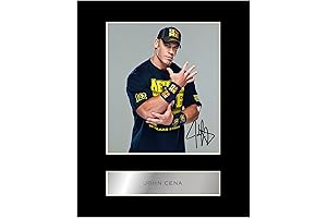 John Cena Pre Printed Signature Signed Mounted Photo Display #11 Printed Autograph...