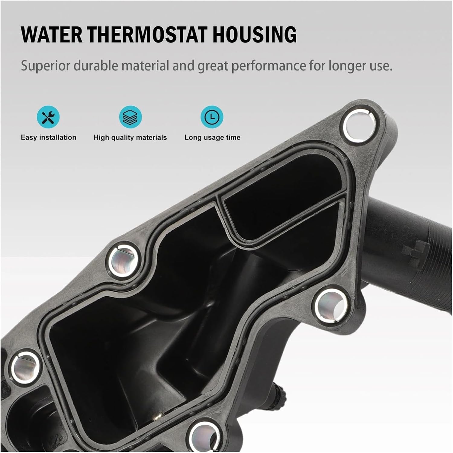 シール付きウォーターサーモスタットハウジング、Captur Clio Kadjar Kangoo Megane Scenic Tha