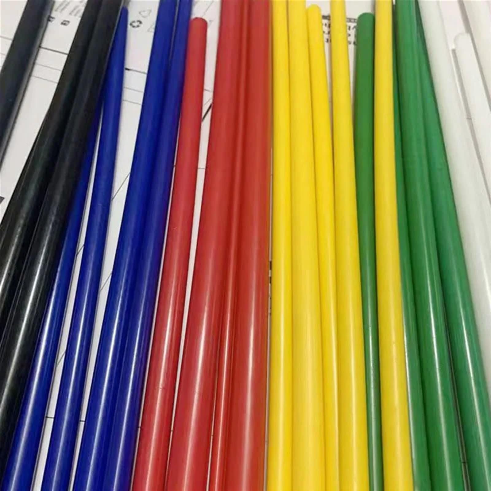 Nylon-Stab 1 stück Bunte POM Nylon Stangen Solide Rot Blau Gelb Grün Sticks Stange Stick 50cm Kunststoff Rundstab(Green,1pcs 50cm dia.45mm)