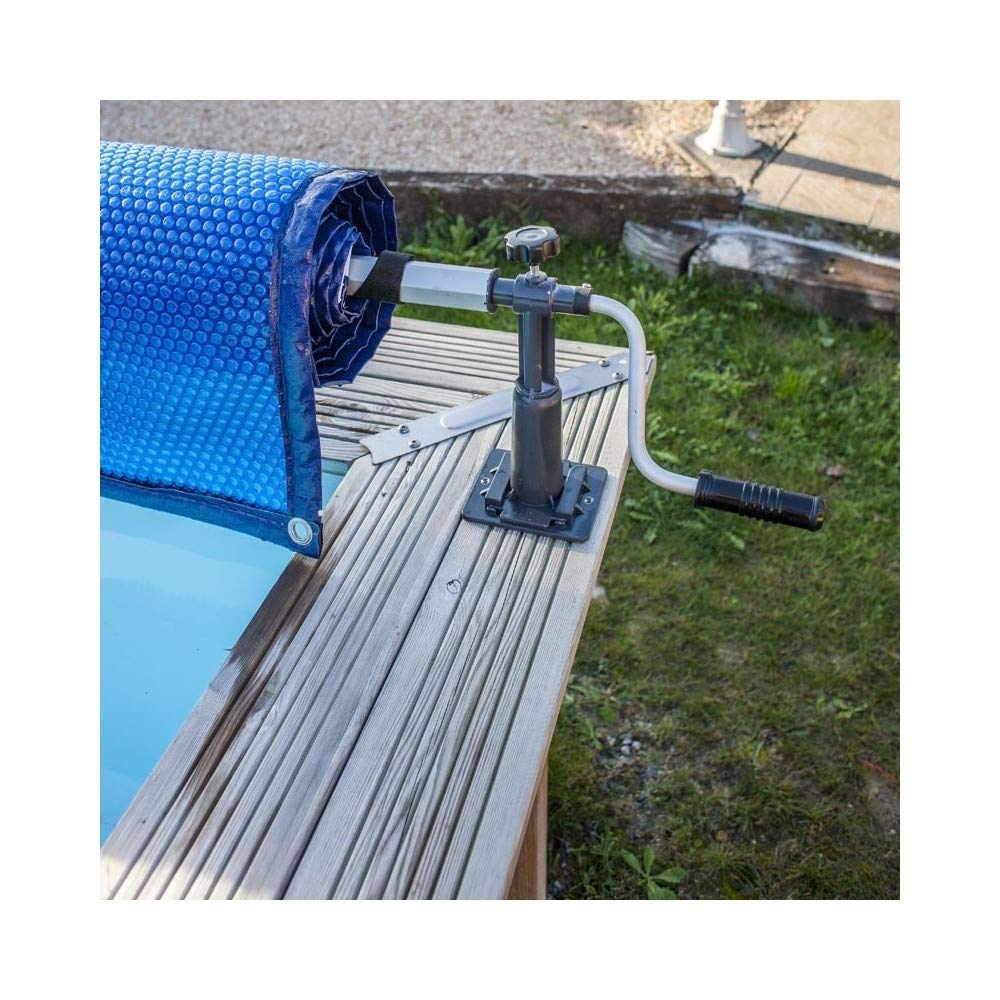 Gre CRP58 - Teleskopischer Aufroller für aufgestellte Pools, maximale Breite 5,80 m, Aluminium