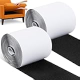 4.4''×16.5 Feet Heavy Duty Hook and Loop Tape Adhesive, Nylon Self-Adhesive Heavy Duty Strips, Keep Couch Cushions from Sliding for Patio Cushions, Carpets, Mattresses-Black