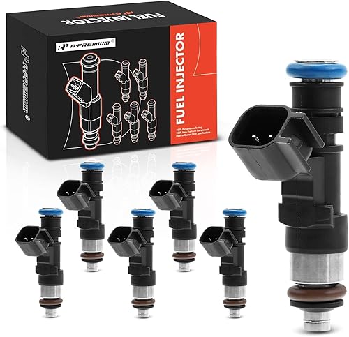 A-Premium Inyectores de combustible compatibles con Ford Mustang 2005-2010, Explorer 2006-2010, Ranger 2005-2011, Explorer Sport Trac 2007-2010 y