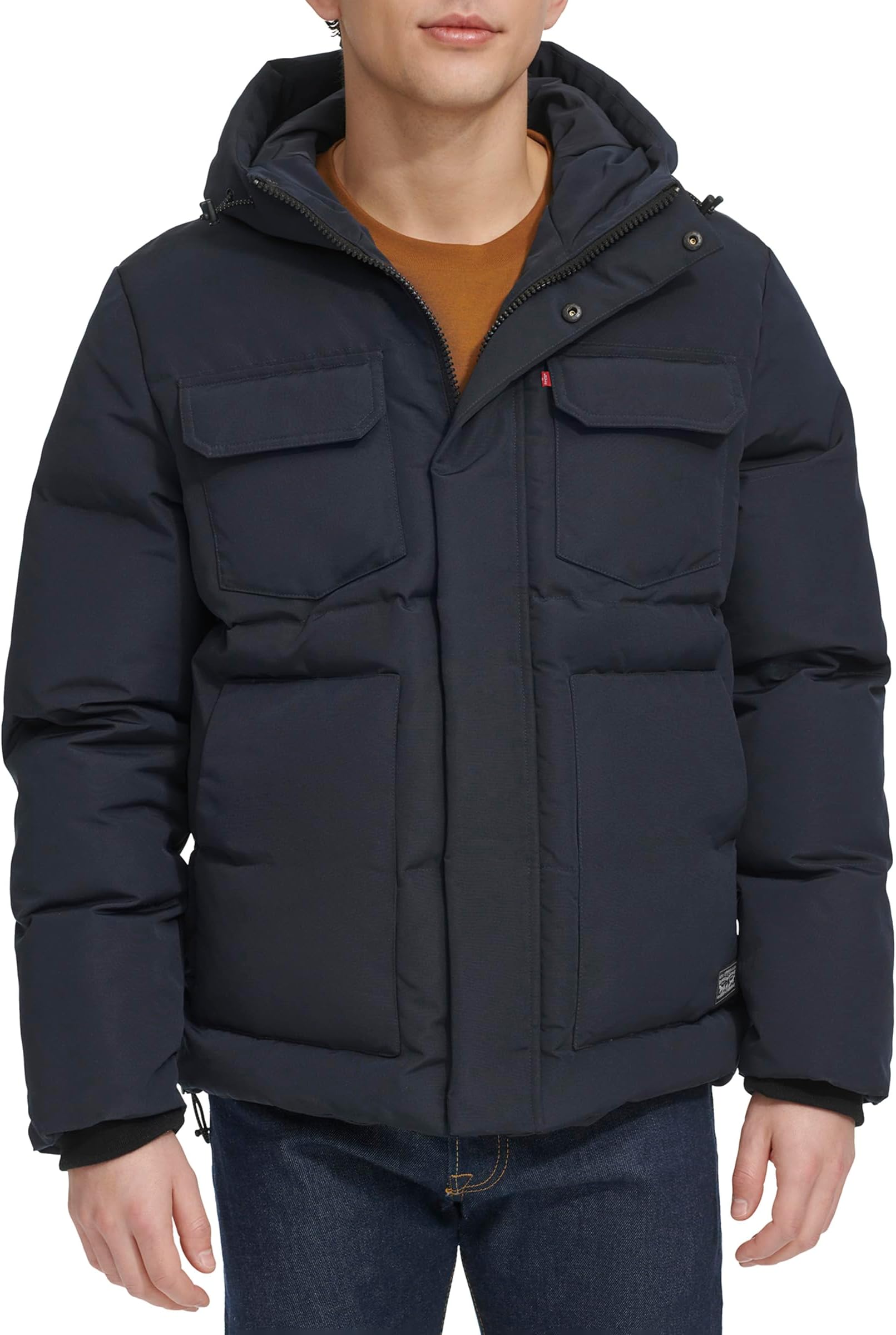 Levi's Men's 2-chest Pocket Hooded Puffer Jacket