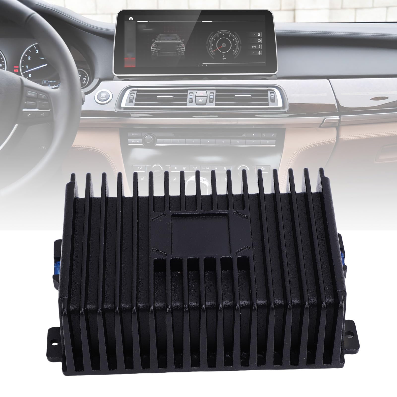 Amplificateur de Puissance de Voiture à 4 Canaux Classe A Amplificateur B pour Large écran avec un Boîtier en Alliage en Aluminium Technologie DSP Sortie de Basse Améliorée