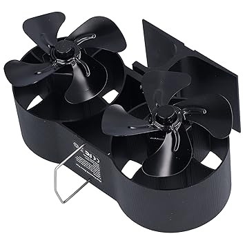 Heat Powered Fan, Quiet Mini Eco Friendly Efficient Heats Distribution Started Automatically 8 Blade Fireplace Fans for Wood