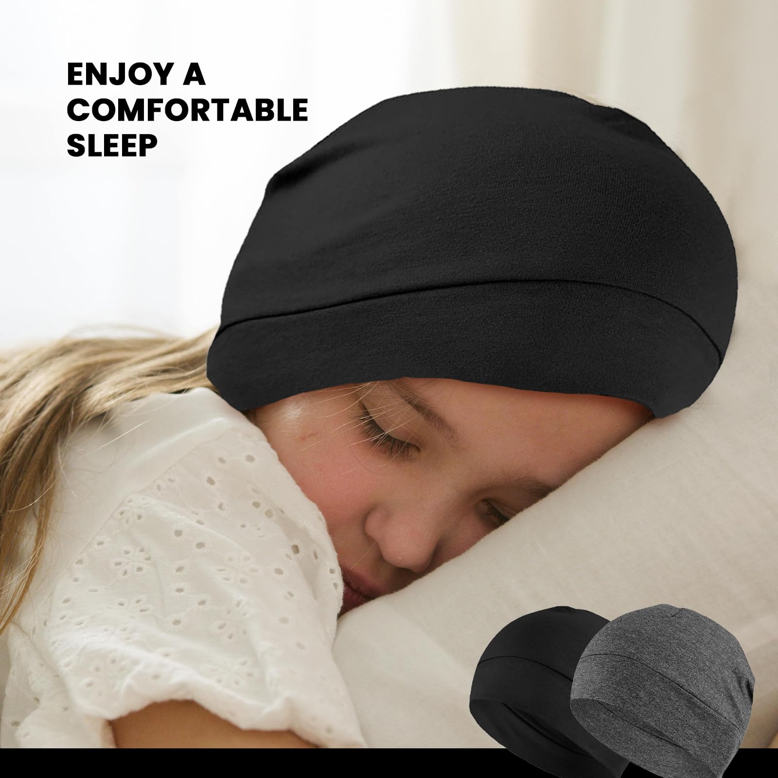 2 Piezas Gorro para Hombre Mujer, Transpirable Algodón Running - Gorro para Casco de Bicicleta, Moto y Running, Durag y Gorro Bajo Casco Ciclismo, Multifuncional Algodón
