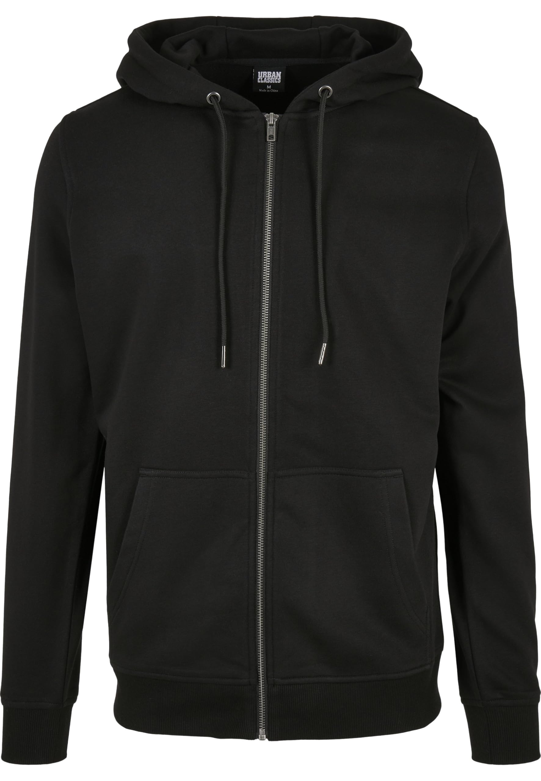 Urban Classics Herren Basic Terry Zip Hoody Strickjacke, Black, M Maglione Cardigan, Nero, M Uomo