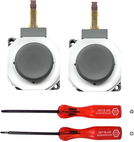 Pack of 2 3D Analog Joystick Button Control Thumb Stick with Thumbstick Circle Pad Cover Cap Replacement for Nintendo New 3DS New 2DS New 3DS XL LL