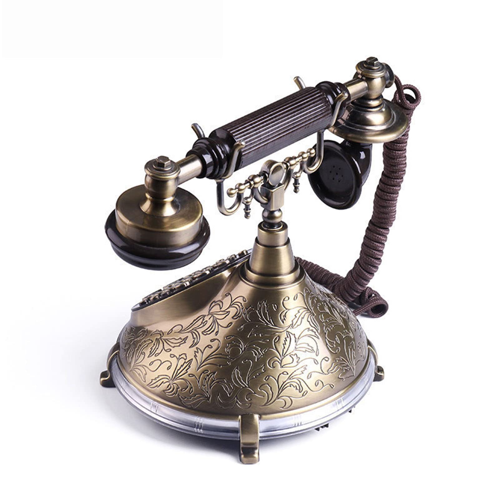 Telefoni rotativi per Telefono Fisso Telefono retrò Telefoni Domestici Vecchio Stile con suoneria Meccanica e Funzione Altoparlante