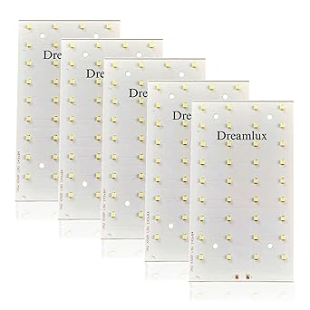 Dreamlux 36W IllumiFix MCPCB Kit for Repairing Lens Model LED Street Light with 2 Years Warranty - Premium Aluminum Build (Requires an Additional 36W 900mA/750mA Driver) (Color White, Pack of 5pc)