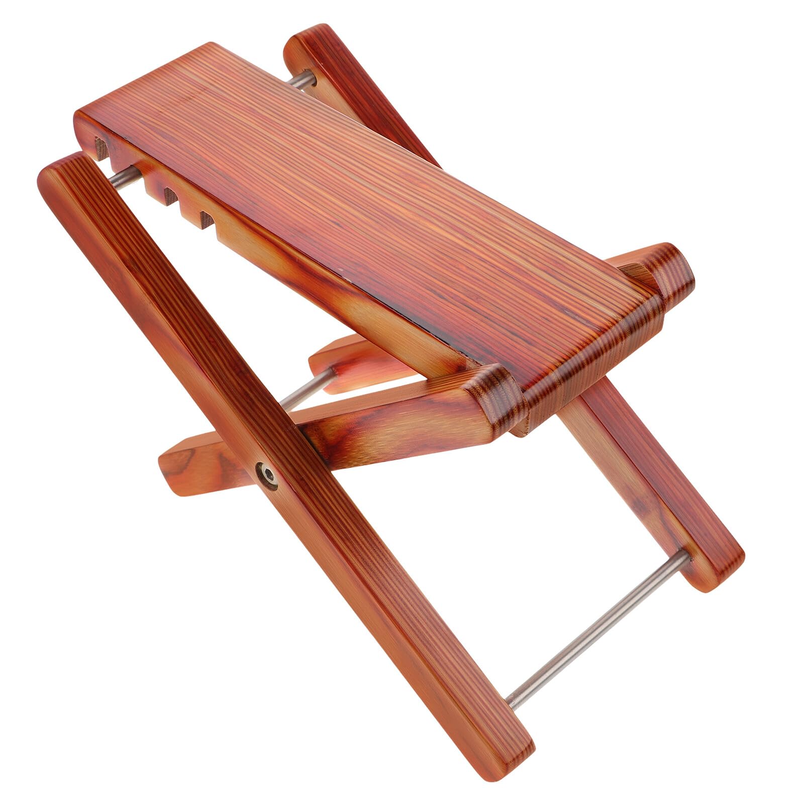 Abaodam Poggiapiedi Pieghevole Regolabile in Bambù per Chitarra Impostazioni di Altezza per Ergonomia Ottimale Supporto Affidabile per Chitarristi di Diverse Stature Realizzato in Legno