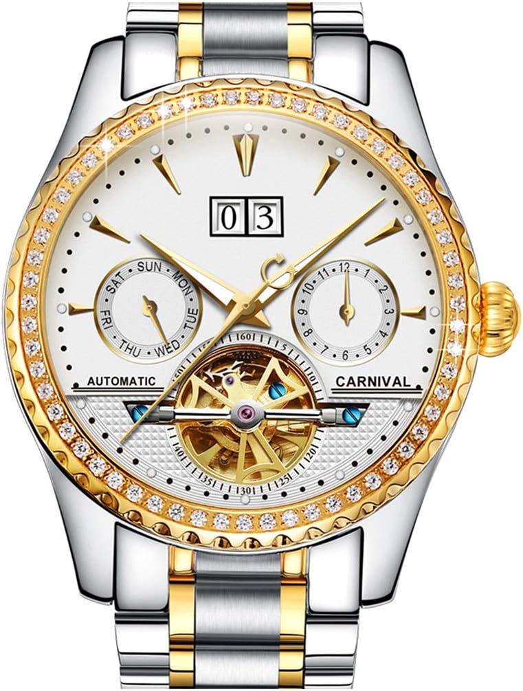 Reloj CARNIVAL Gold Tourbillon para hombre con Honduras Ubuy