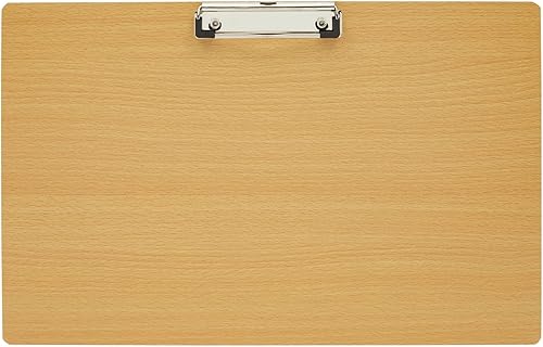 Miniatura 1 de Portapapeles de madera extra grande de 11 x 17.3 pulgadas, tablero horizontal de madera con clip para dibujo, 0.118 in de grosor - Tablero de