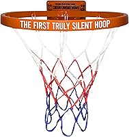 WAWAWEWA Silent Indoor Basketball Hoop - Large Wall-Mounted Quiet Practice Rim for Shooting Training, Apartments & Bedrooms (Silent Balls Only)