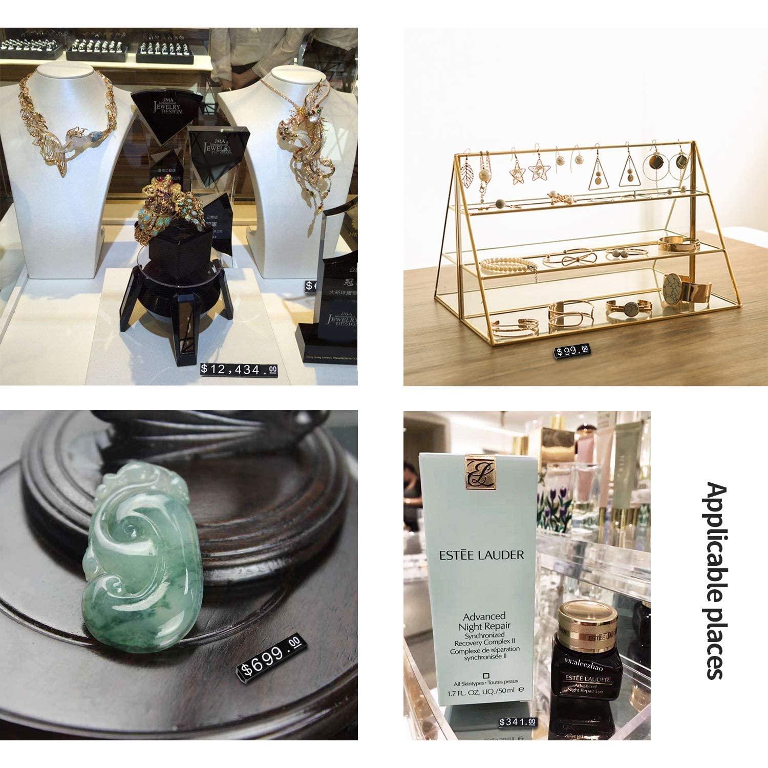 uyoyous Price Tag Cubes 510 Pieces Jewelry Retail Price Display