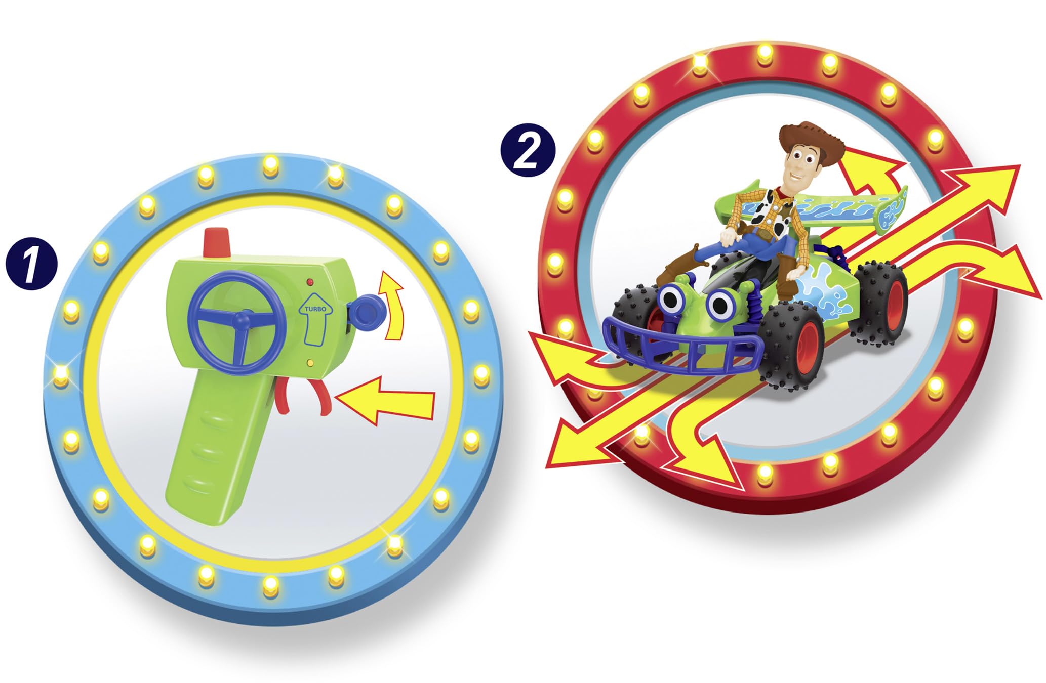 Jada Toys RC Toy Story Buggy with Woody 1:24 : Amazon.ca: Toys & Games