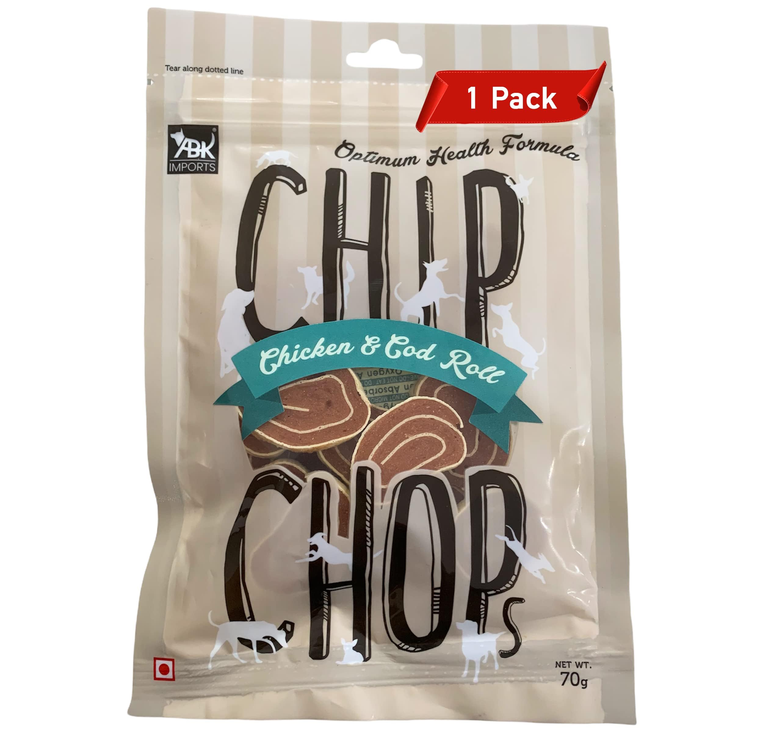For The Fur Kids Chip Chops Chicken Dog Treats Delicious Flavours (Chicken & Cod Roll, 1 Pack), All Life Stages (B09V52KJB1) Amazon Price History, Amazon Price Tracker