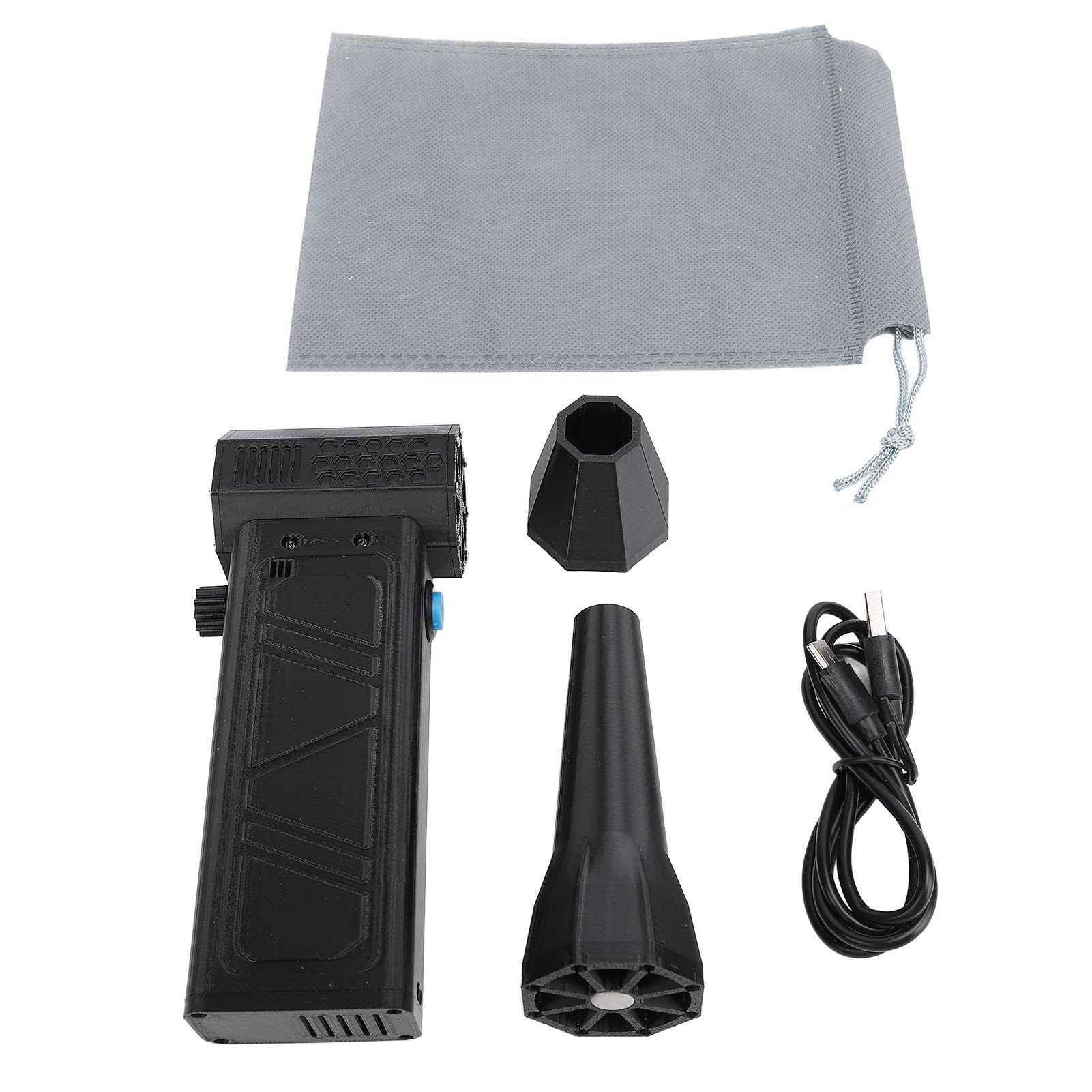 Topiky Dépoussiéreur d'air électrique, Ventilateur Turbo Portable 140 000 Tr/min pour Ordinateur, Souffleur à Jet Rechargeable pour Nettoyer le Clavier, la Voiture, le Souffleur de Poussière (BLACK)