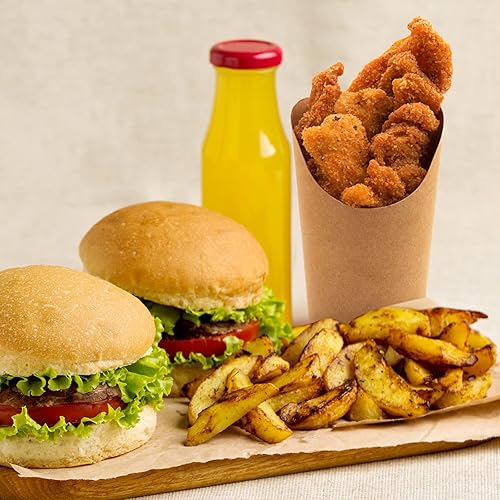 Miniatura 3 de 150 piezas de soporte para tazas de patatas fritas francesas, tazas de charcutería, vasos desechables para aperitivos, suministros para hornear,