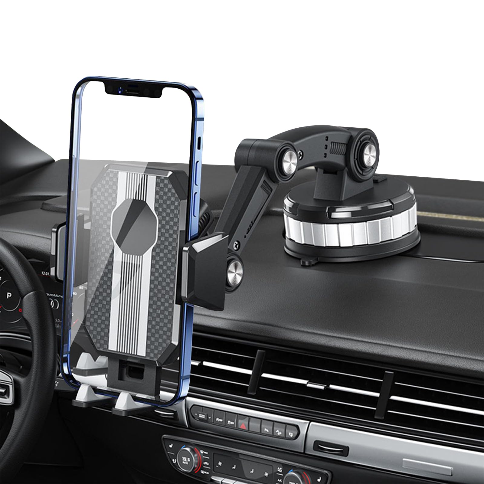 Bobomoti phone stands holder car phone mount super stable upgraded hook clearance