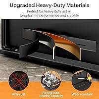 Vista 6 de Organizador de gabinete extraíble fijado con película nano adhesiva, estantes deslizantes de despensa de servicio pesado, almacenamiento de cajón