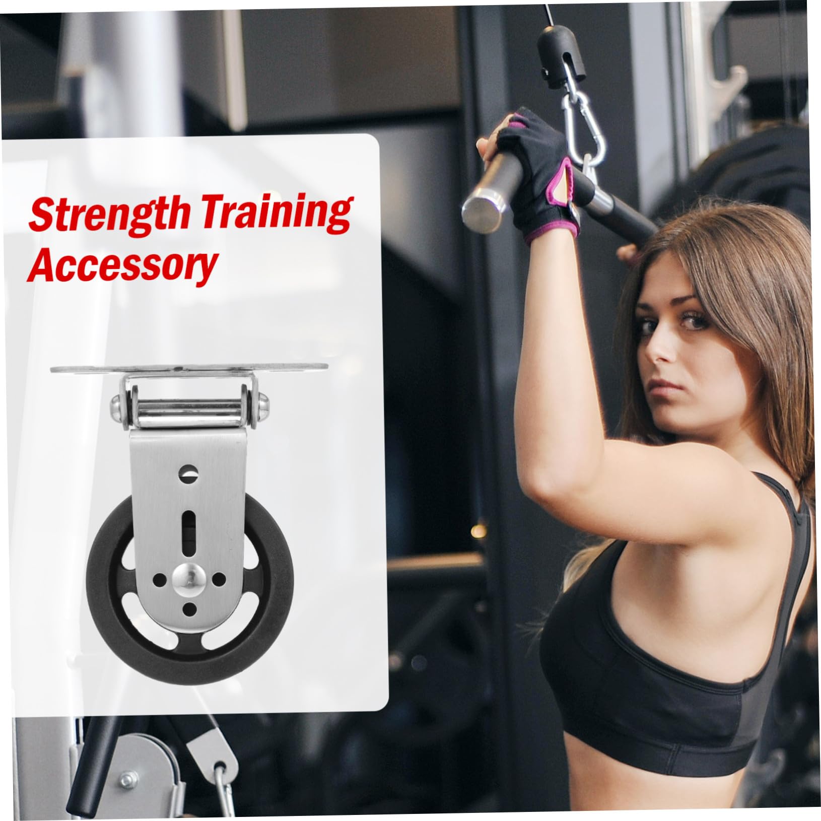 Nylon Flaschenzugrolle Fitnessgerät Ersatzteil Für Heim Fitnessstudio Robustes Antriebsrad Kompakt Und Einfach Zu Montieren