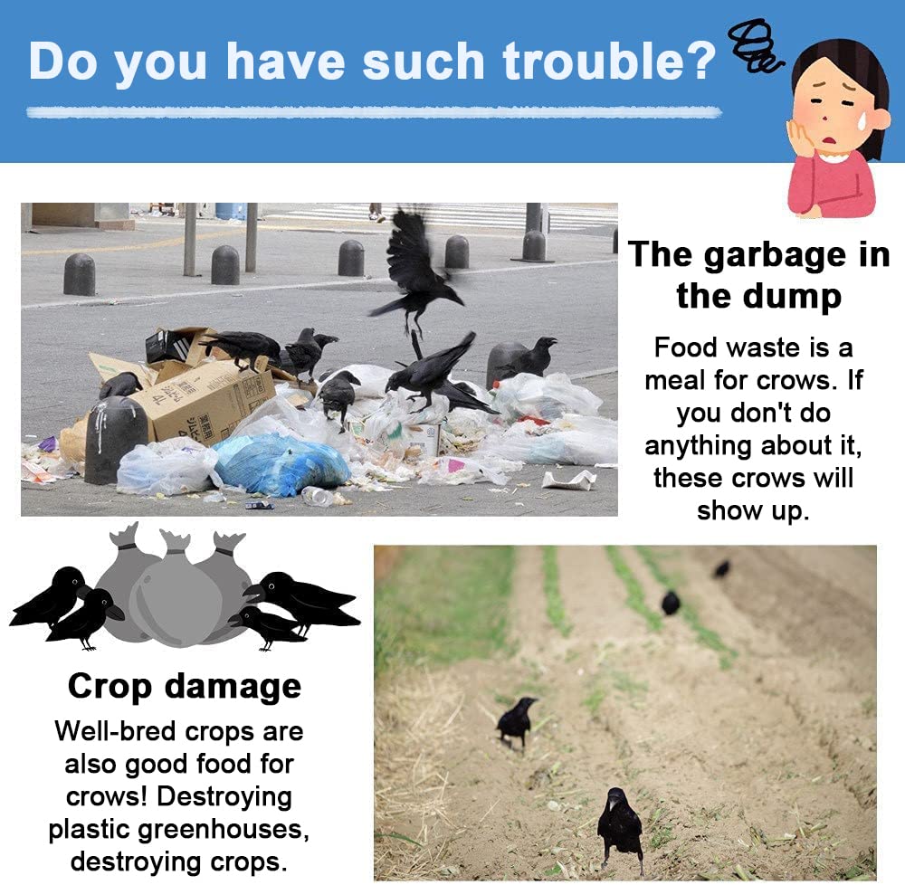 Get Rid Of Crows17 Inch Realistic Dead Crows Decoy