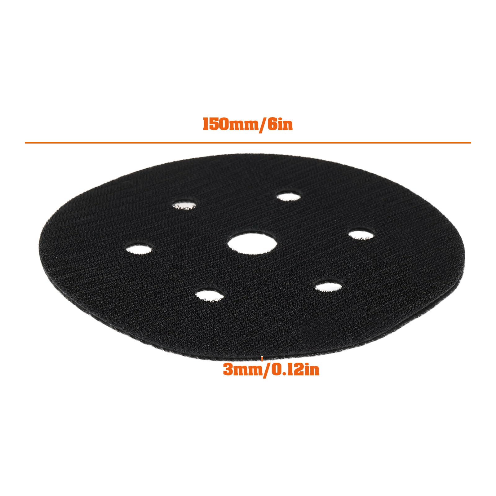 Lot De 2 Disques Abrasifs M8 15 Trous 150 Mm Dur Compatible Avec
