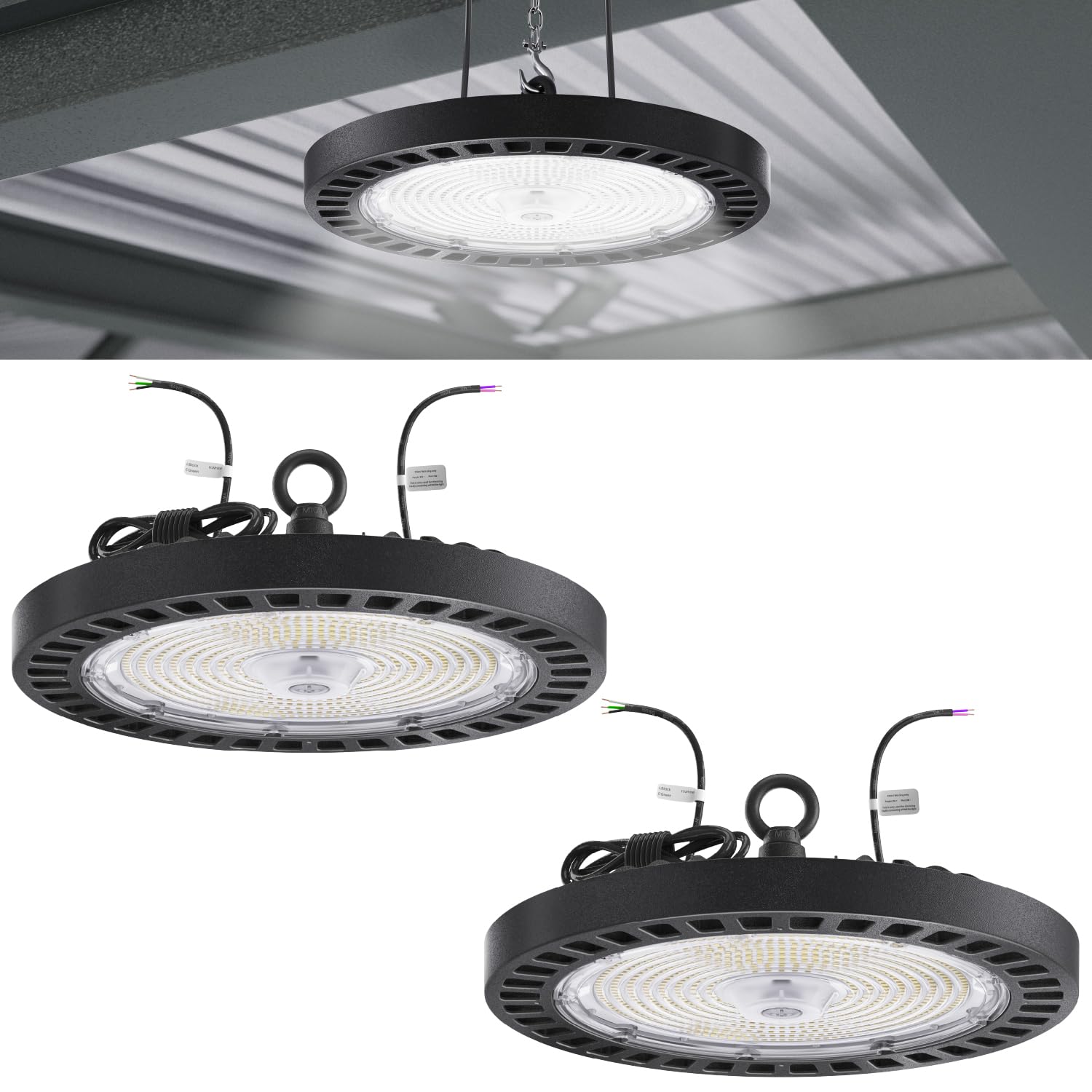 Sunco UFO LED High Bay Light, Lighting for Warehouse, 5000K