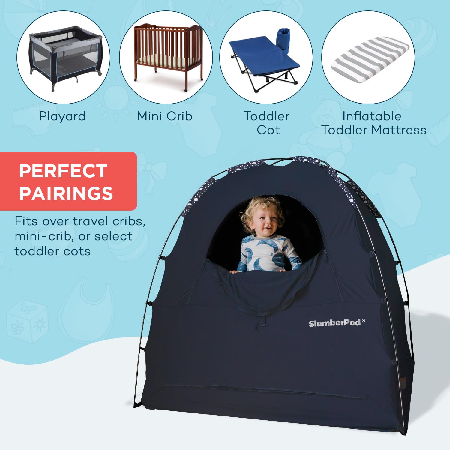 SlumberPod The Official Blackout Sleep Tent For Pack And