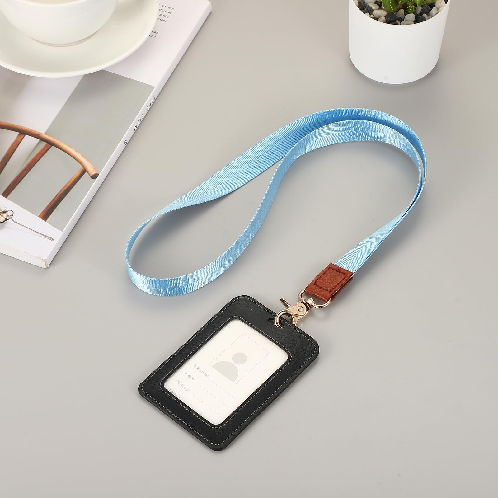 PATIKIL Key Lanyard, Modern Neck Lanyards Strap ID Badges Holder - Image 4