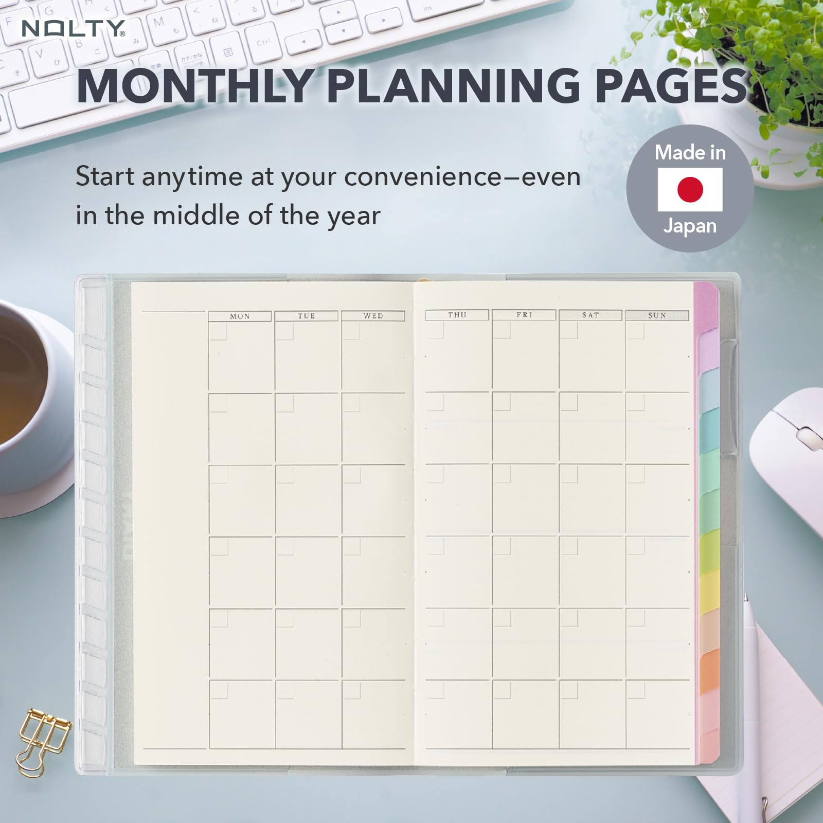NOLTY PAGEM Compact-i Memo Free Log, edición japonesa, rosa, 5055