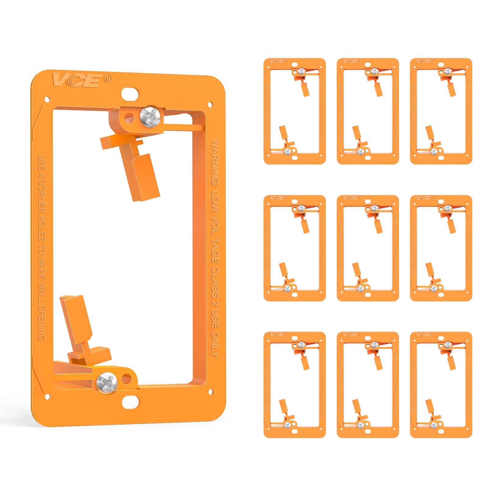 VCELINK Low Voltage Mounting Bracket, Flush Low Voltage Box, Black 10-Pack — Amazon image 10