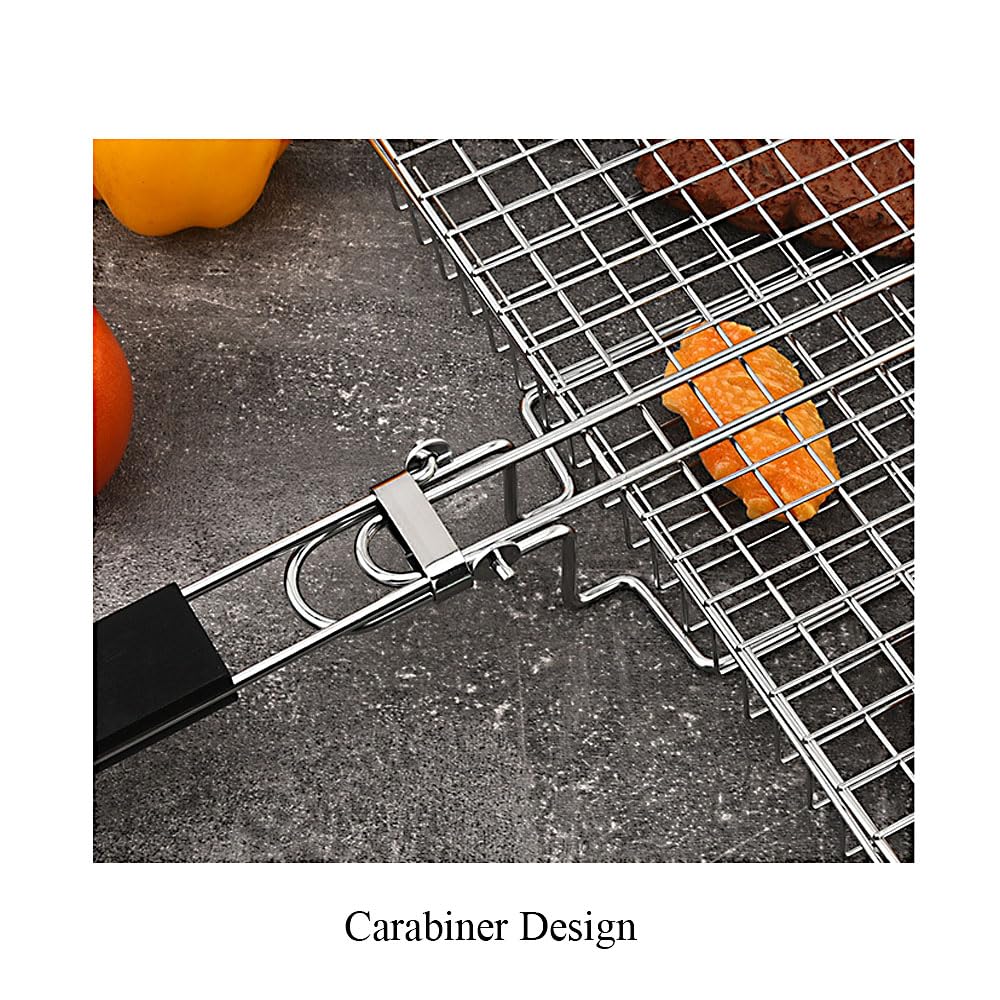 BBQ Grilling Basket, Portable Folding Barbecue Basket - Image 4